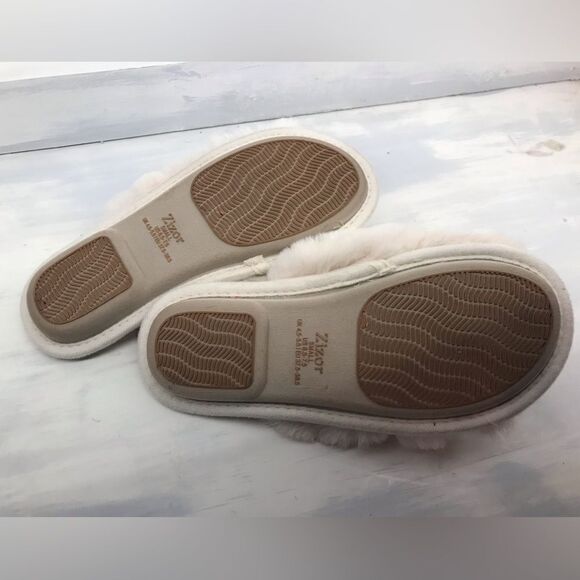 Zizor Fluffy Open Toe Slipper - Picture 3 of 5